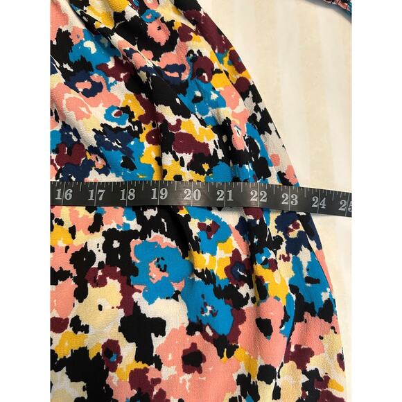 NWT Donna Morgan Off The Shoulder Printed Short Sleeve Midi Dress 14/Med - Picture 14 of 16